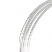 Filo semi-rigido a sezione semicircolare - ricotto - 2x1 mm - Argento 925 x 1 m