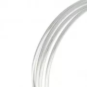 Filo semi-rigido a sezione semicircolare - ricotto - 2x1 mm - Argento 925 x 1 m