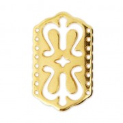 Distanziatore 8 file etnico 30x18 mm Dorato con oro fino x1