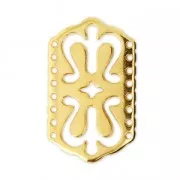 Distanziatore 8 file etnico 30x18 mm Dorato con oro fino x1