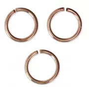 Anelli aperti 7x0,8 mm - Produzione europea - Oro rosa x50