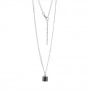 Collana con pendente in vetro da decorare 25x10 mm - Bottiglia x1