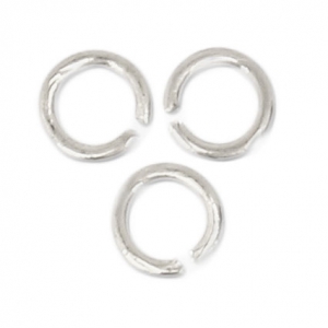 Anellini aperti 3x0.5 mm - Fabbricazione europea - Placcatura argento finox50