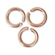 Anellini aperti 3x0.6 mm - Fabbricazione europea - oro rosa x50