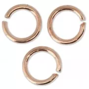 Anellini aperti 7x1 mm - Fabbricazione europea - oro rosa x50