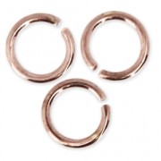 Anellini aperti 5.5x0.8 mm - Fabbricazione europea - oro rosa x50|raw }}