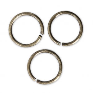 Anellini aperti 10x1 mm - Fabbricazione europea - bronzo x25