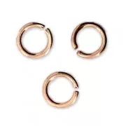 Anellini aperti 5X0.8 mm - Fabbricazione europea - oro rosa x50