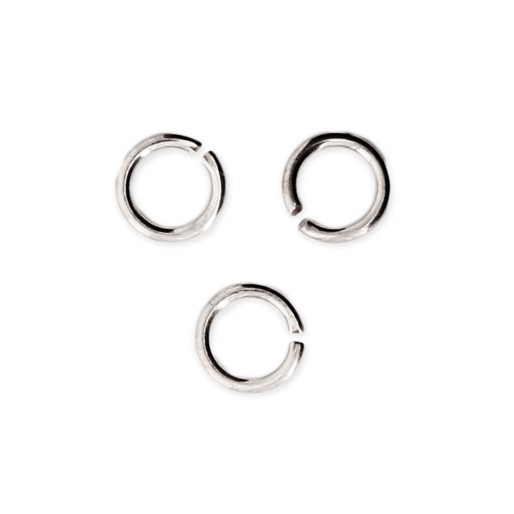 Anellini aperti colore argento 6 mm fai da te bigiotteria minuteria