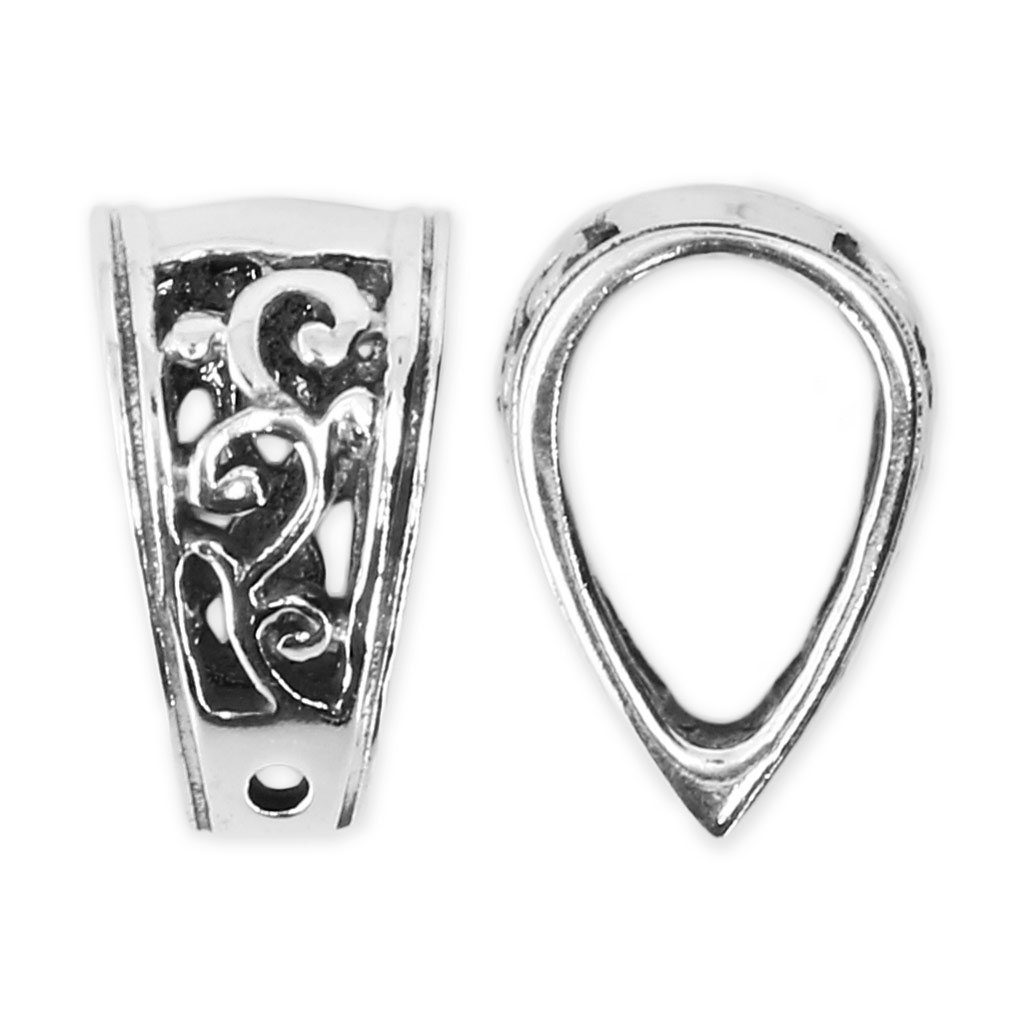 Orecchini A Stella Pentagramma NKlaus In Argento 925 Ossidato – Coppia – Misura 8mm