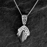 Attacco pendente 15x8 mm Argento 925 Ossidato x1