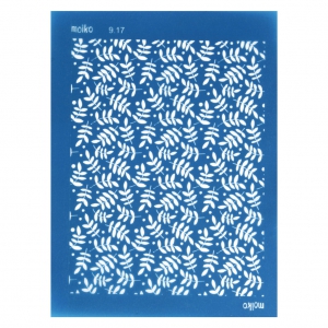 Silk Screen Moiko per pasta polimerica 74x105 mm - Fogliame 9.17