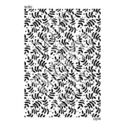 Silk Screen Moiko per pasta polimerica 74x105 mm - Fogliame 9.17