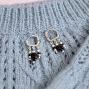 Perlina Onice Nero sfaccettato 6 mm x1