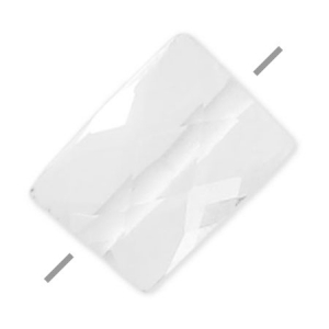 Perlina Cristallo di roccia sfaccetato rettangolo 5x7 mm x1