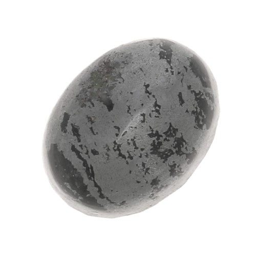 Cabochon ovale 8x6 mm Ematite x1