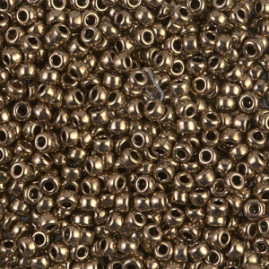 Perline Miyuki 11/0 457 - Bronzo scuro metallizzato, confezione da 100 g