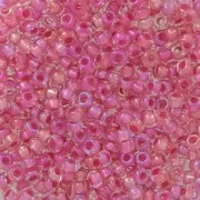 Perla Preciosa 11/0 da 2 mm - Crystal AB Hot Pink Lined x 20 g