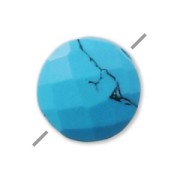 Turchese tinto ricostituito 6 mm x1