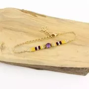 Mini-ematite cubi 2x2 mm Purple Iris x39 cm