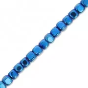 Mini-ematite cubi 2x2  mm Blue Metallic x39 cm