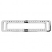 Distanziatore per bracciale e tessitura di perle 43x10 mm Acciaio inox x1