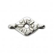 Distanziatore 2 anellini per cabochon PureCrystal 1028 1.8 mm Placcatura argento antico