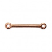 Distanziatore barra 2 anellini 18x3 mm oro rosa x1|raw }}