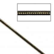Catena snake bicolore 1.7 mm dorato/Nero x1m|raw }}