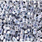 Miyuki Half Tila Beads 5x2.3x1.9 mm HTL-250 - Crystal AB x10g