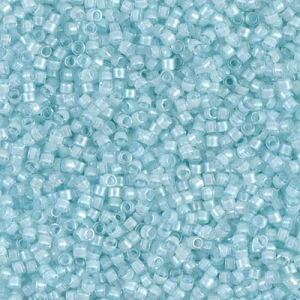 Miyuki Delica 11/0 DB0078 - Aqua Mist Lined Crystal Luster
