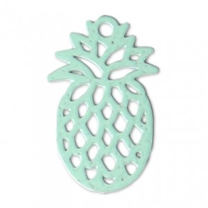 Ciondoli laser cut ananas 15x9 mm Mint x1