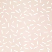 Tessuto in cotone - Hygge - Raies - Cipria/Bianco x10cm