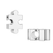 Passante/Perla per cordone 2 mm in Argento 925 Puzzle x1|raw }}