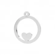 Ciondolo traforato Cuore 14 mm Argento 925 x1
