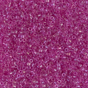 Miyuki Delica 11/0 DB0074 - Fuchsia Lined Crystal AB