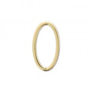 Base di montaggio e tessitura ovale 13x7 mm dorato x1|raw }}