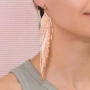 Ciondolo losanga 12x3 mm per fabbricazione di bijoux DIY dorato x4