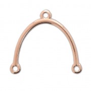 Distanziatore 1 arco 23x24 mm oro rosa per la creazione di bijoux x1