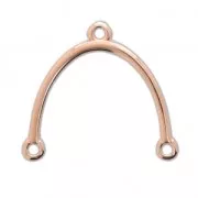 Distanziatore 1 arco 23x24 mm oro rosa per la creazione di bijoux x1