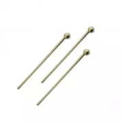 Spillo testa tonda 25x0,7 mm - Fabbricazione Europea - Gold bronzo X25