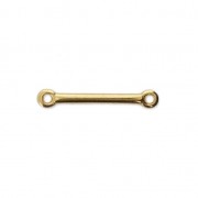 Distanziatore barra 2 anellini 18x3 mm oro x1|raw }}