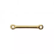 Distanziatore barra 2 anellini 18x3 mm oro x1