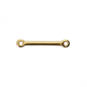 Distanziatore barra 2 anellini 18x3 mm oro x1
