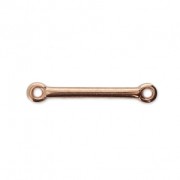 Distanziatore barra 2 anellini 30x3 mm oro rosa x1|raw }}