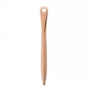 Pendente punta etnica 38x4 mm oro rosa x1