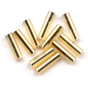 Bugles Miyuki mm. 6 BGL-003 - Gold Silver Lined x10g