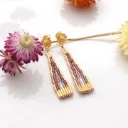 Bugles Miyuki mm. 6 BGL-003 - Gold Silver Lined x10g