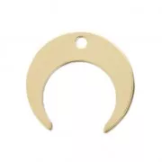 Ciondolo mezzaluna 19x17 mm Gold filled x1