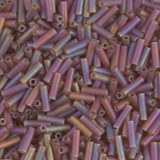 Bugles Miyuki mm. 6 BGL-134FR - Mat Tr Dark Topaz AB x10g|raw }}